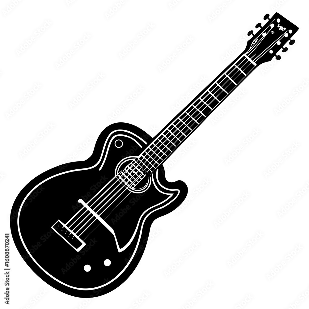 Fototapeta premium Guitar Vector Colorful Mexican Holiday Symbol AI Design