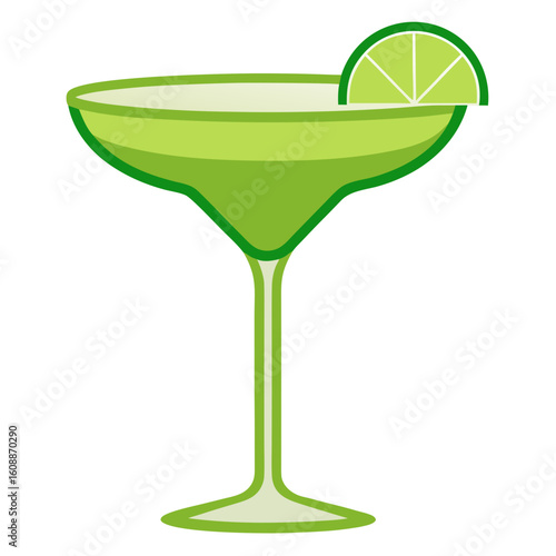 Margarita Glass Vector Colorful Mexican Holiday Symbol AI Design