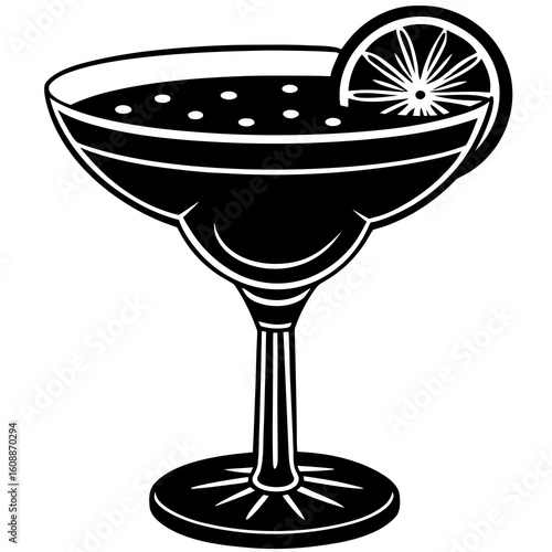 Margarita Glass Vector Colorful Mexican Holiday Symbol AI Design