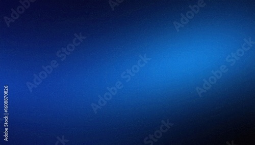 Abstract Steel Blue Gradient Background With High Grain Texture Transitioning Into Midnight Black Evoking Cosmic Atmosphere