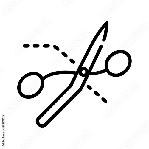 Scissors Icon for Creativity and Crafting Topics