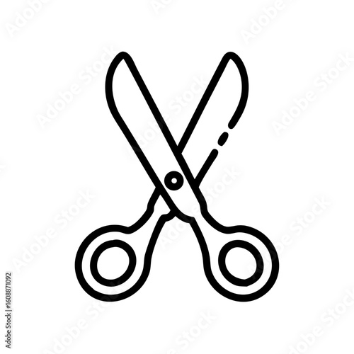 Scissors Icon for Creativity and Crafting Topics