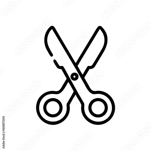 Scissors Icon for Creativity and Crafting Topics