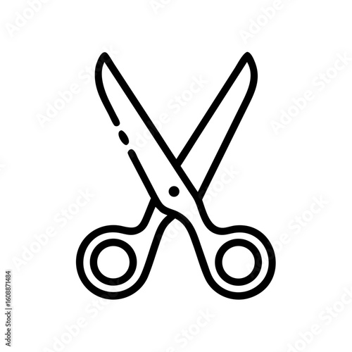 Scissors Icon for Creativity and Crafting Topics