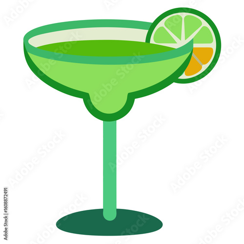 Margarita Glass Vector Colorful Mexican Holiday Symbol AI Design