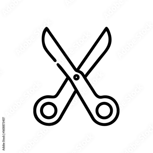 Scissors Icon for Creativity and Crafting Topics