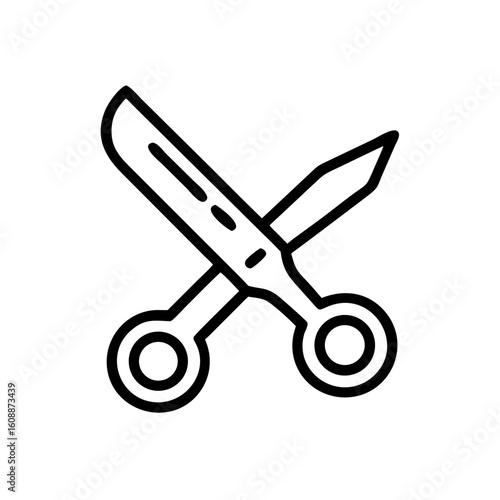 Scissors Icon for Creativity and Crafting Topics