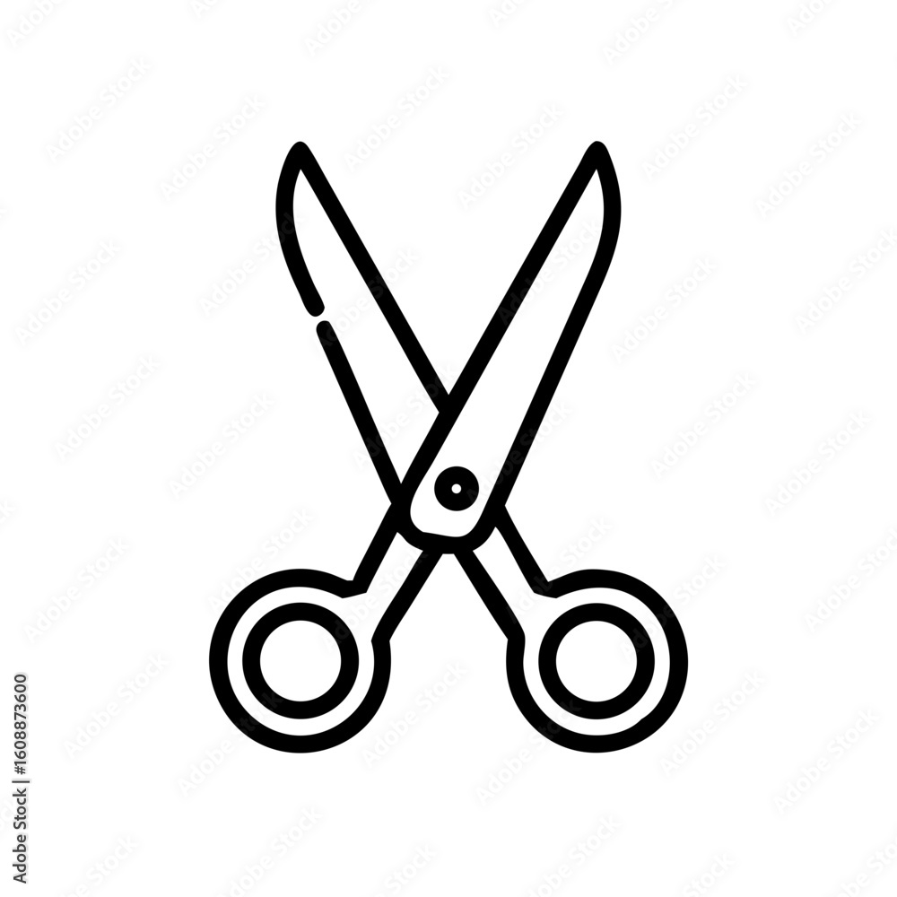 Scissors Icon for Creativity and Crafting Topics Scissors Icon for Creativity and Crafting Topics