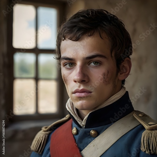 French Soldier with Light Beard 