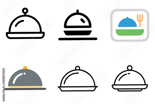 Food Tray Icon Vector Illustration