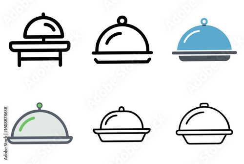 Food Tray Icon Vector Illustration