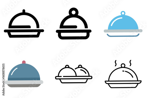 Food Tray Icon Vector Illustration