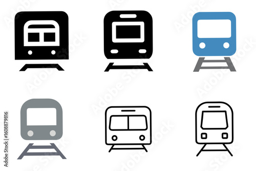 Metro Train Icon Vector Illustration