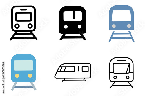 Metro Train Icon Vector Illustration