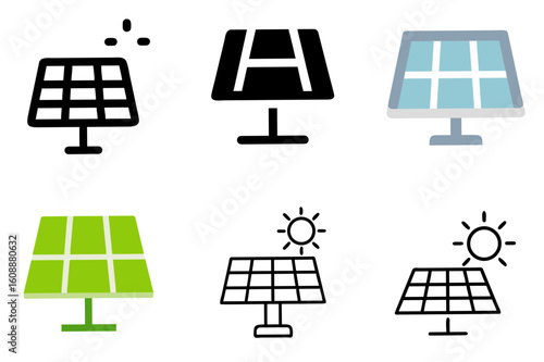 Solar Panel Icon Vector Illustration
