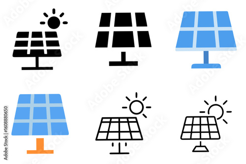 Solar Panel Icon Vector Illustration
