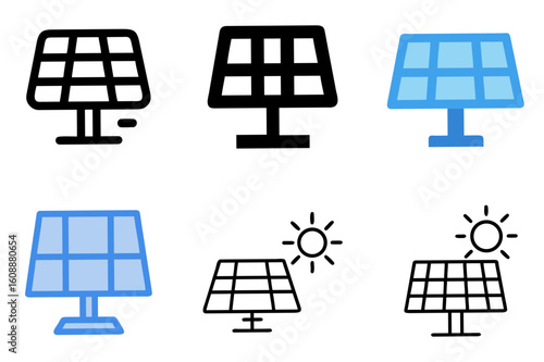Solar Panel Icon Vector Illustration
