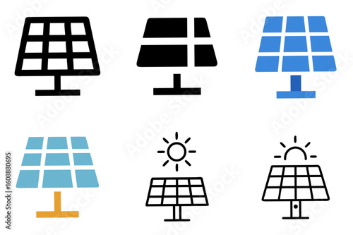 Solar Panel Icon Vector Illustration
