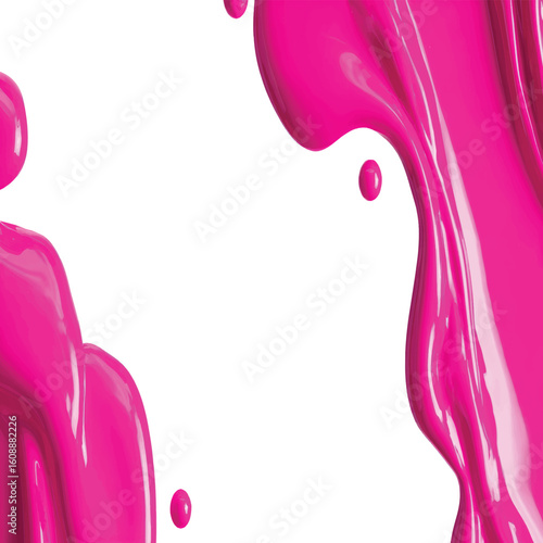 Pink paint splash background  vector illustration