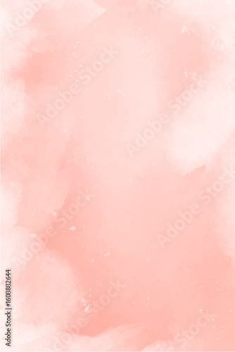 Bild auf Leinwand Soft Peach Watercolor Abstract