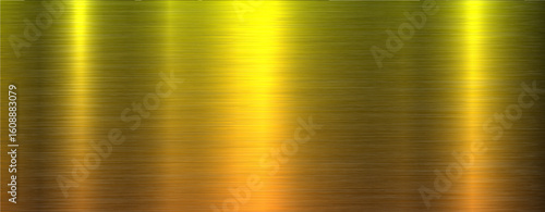 Brushed gold metal texture background, golden shiny lustrous metallic background.