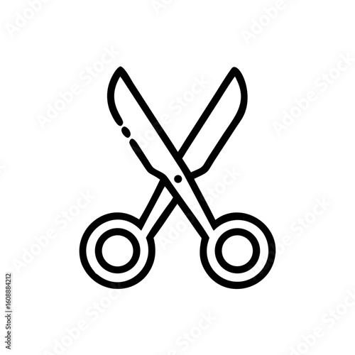 Scissors Icon for Creativity and Crafting Topics