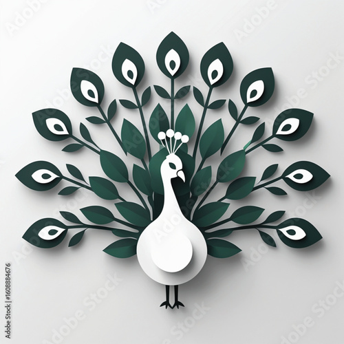 peacock feather on black