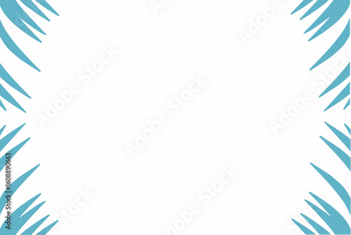 blue frame with white background