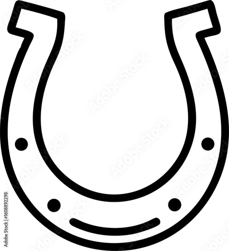 Shiny horseshoe vectors in gold and silver on a black background, symbolizing good luck and fortune