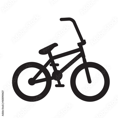 Black and white vintage art illustration of a bicycle perfect for transportation designs