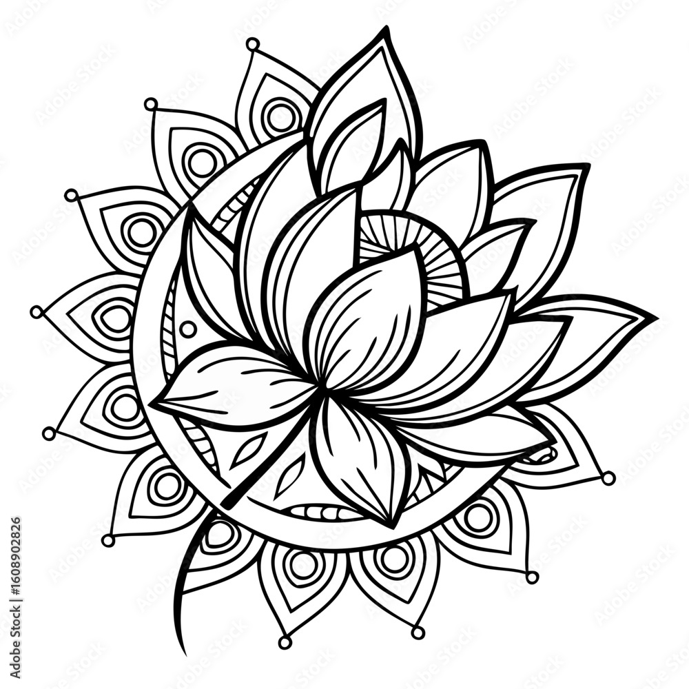 Obraz premium creative gorgeous mandala vector design 