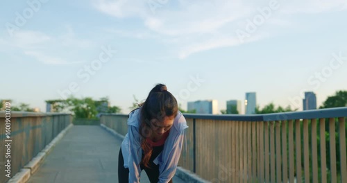Confident Woman Preparing for Run