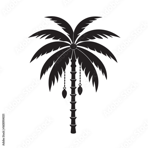 silhouette pee pal tree with hanging leaves