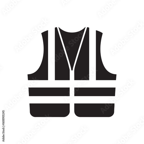Essential Safety Vest Icon for Construction and Road Work