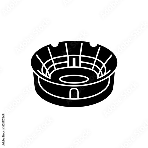 creative details Stadium Icon Vector Illustration