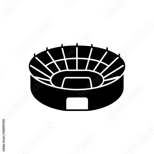 creative details Stadium Icon Vector Illustration