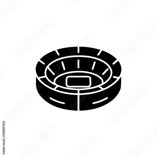 creative details Stadium Icon Vector Illustration