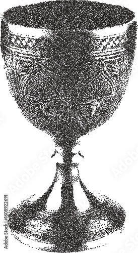 Wine retro y2k stipple design vino halftone brutalist urban vector png with clear background, grape 2000s photocopy grunge tattoo gen z effect