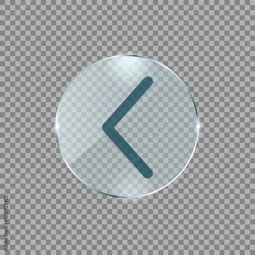 arrow,left,button glassy modern ui icon for navigate backward app interface design vector graphic