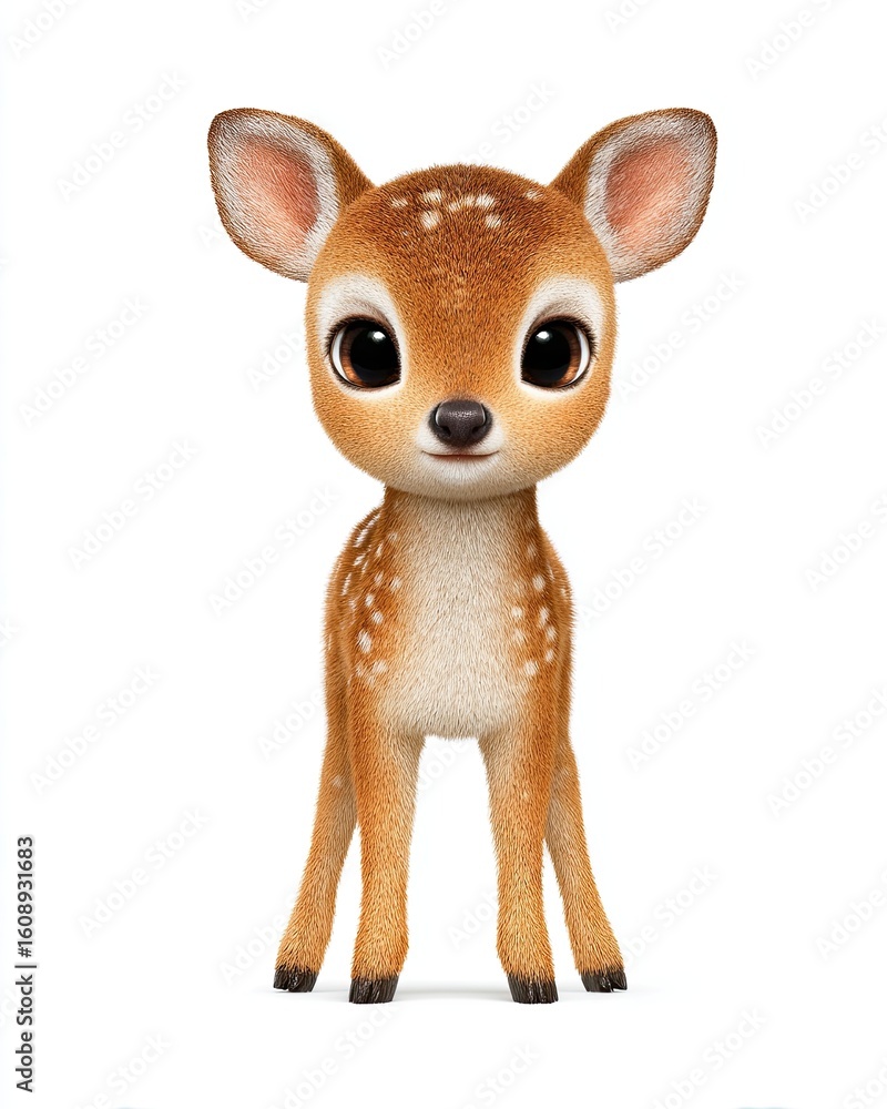 Big Eyes Animal Cartoon A cute cartoon deer with big eyes and a friendly expression, perfect for children's themes. Big Eyes Animal Cartoon A cute cartoon deer with big eyes and a friendly expression, perfect for children's themes.