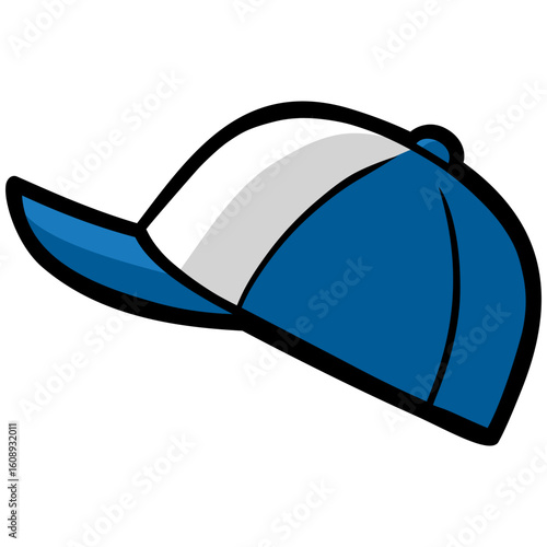 Trucker Hat Cap Drawing Vector Illustration