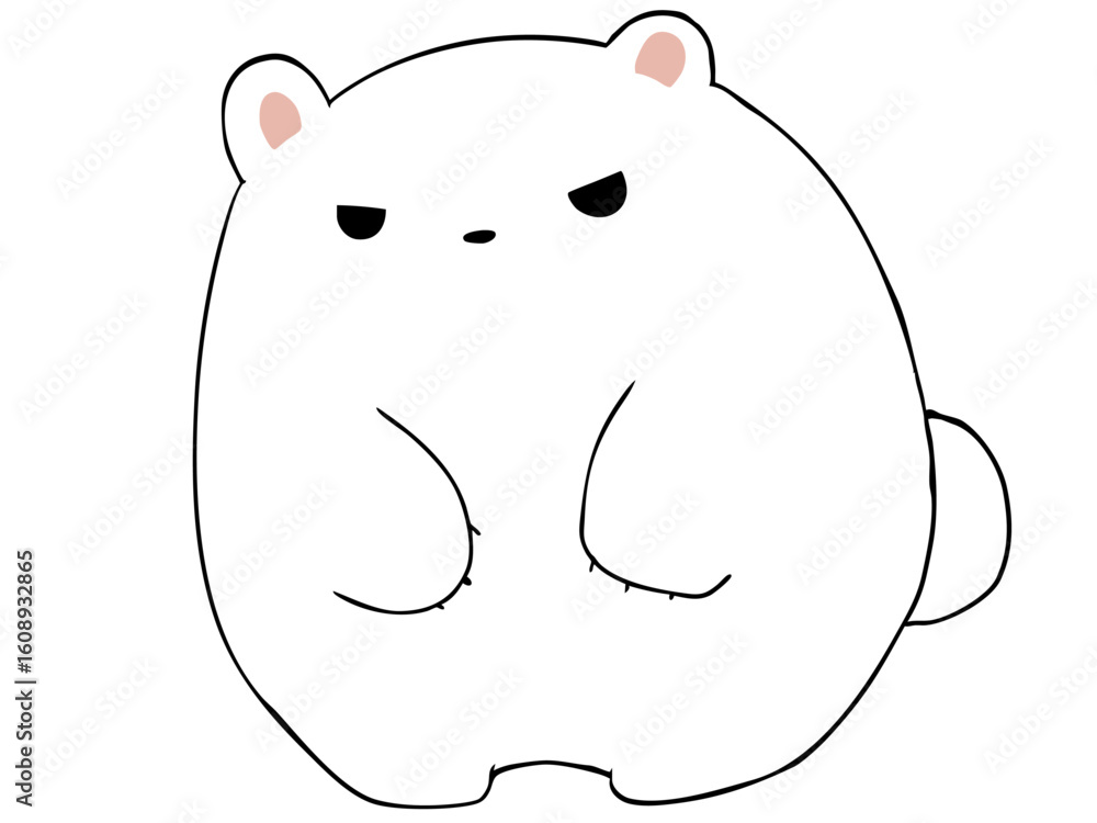 Obraz premium しろくま 立つ