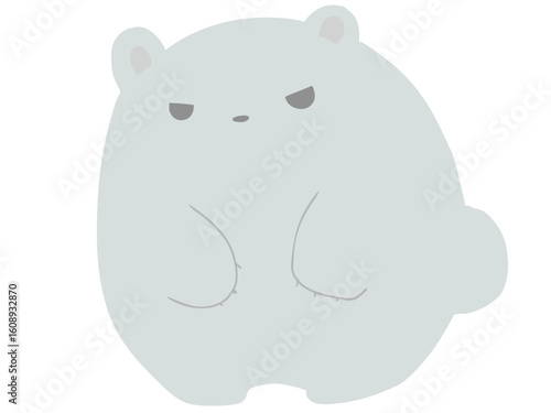 しろくま 立つ 主線なし
