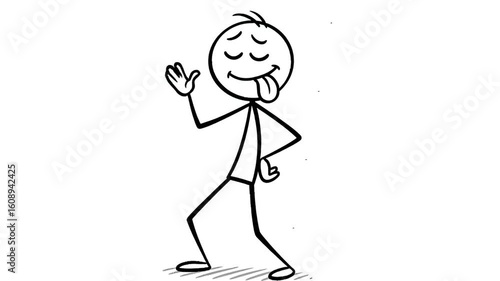 Wallpaper Mural Animated Stick Figure Expressing Different Emotions Torontodigital.ca