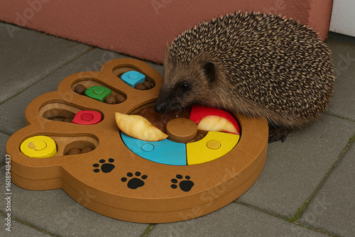 hedgehog eating