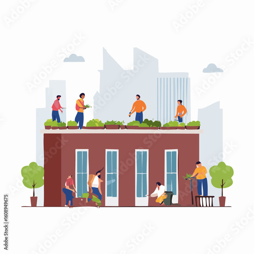 Urban Community Rooftop Garden Cultivating Green Spaces in the City