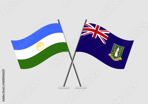 Bashkortostan and Virgin Islands UK vector flags created for official publications