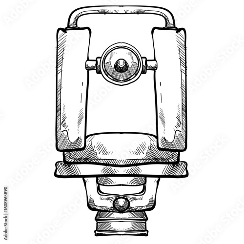 Theodolite handdrawn illustration⁠
