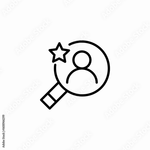 user search favorite icon sign vector