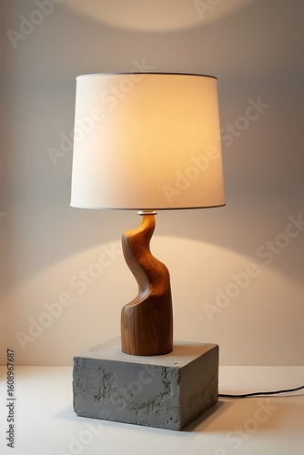 lamp on the table